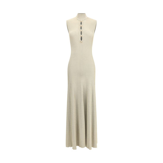 Self-Portrait Lurex knit long Dress