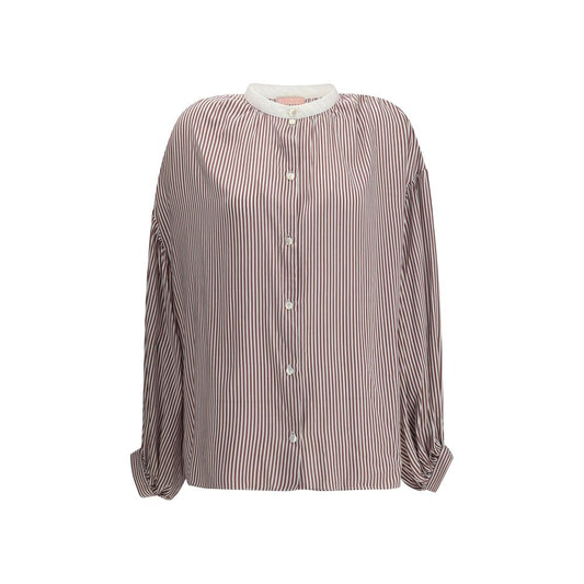 Kristina Ti Striped Shirt with wide sleeves