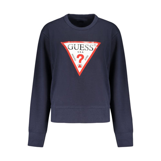 Guess Jeans Blue Cotton Sweater