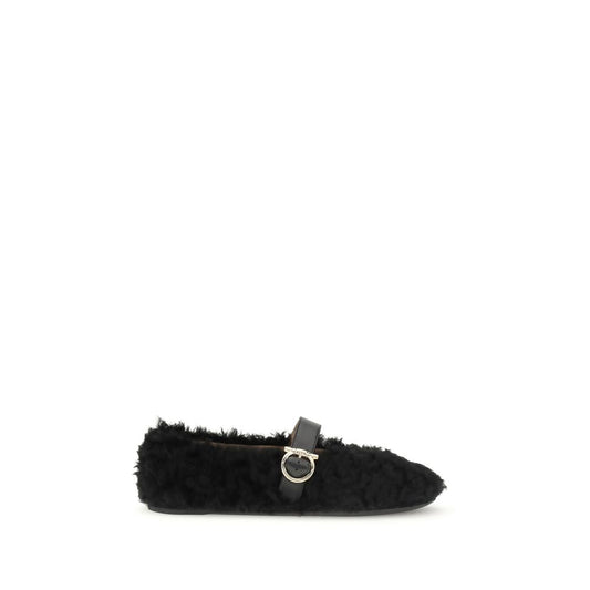 Ferragamo Gancini-embellished Ballerinas