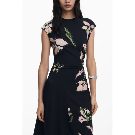 Desigual Black Cotton Dress