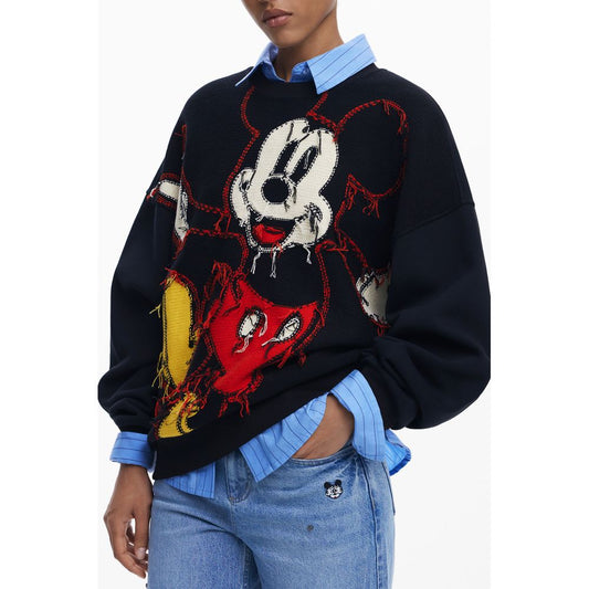 Desigual Black Cotton Sweater