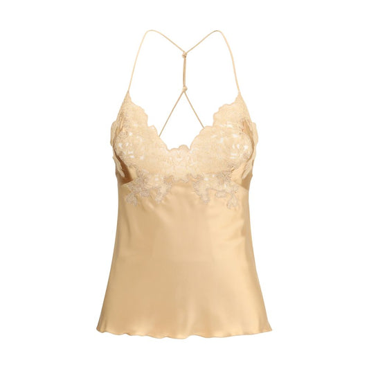 Ermanno Scervino Silk and lace Top