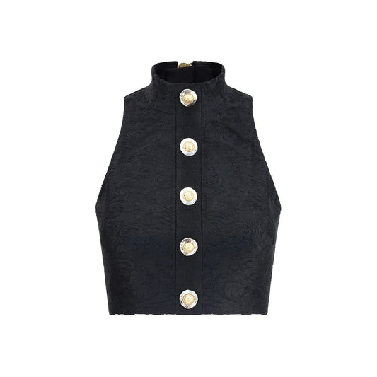 Balmain Baroque crop Top