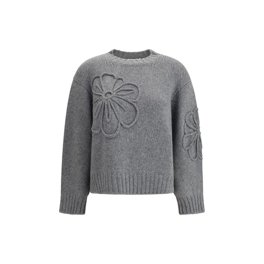 Bruno Manetti Embroidered flower Sweater