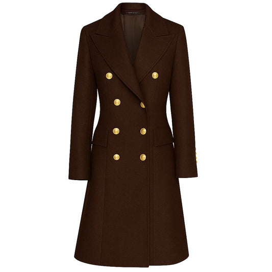 Made in Italy Brown Wool Jackets & Coat