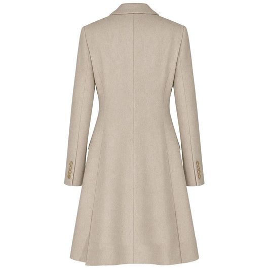 Made in Italy Beige Wool Jackets & Coat