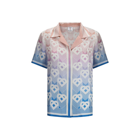 Casablanca Silk Cuban Collar short sleeve Shirt