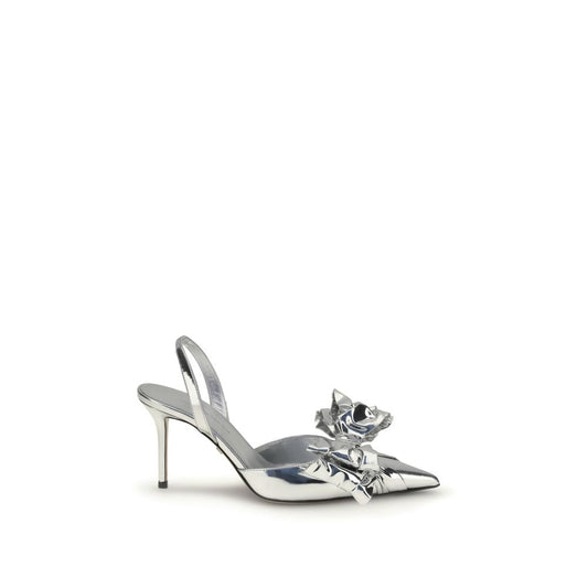 MACH & MACH ''LE CADEAU'' WRAPPED LEATHER SLINGBACKS