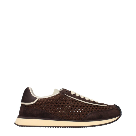 Dolce & Gabbana Brown Fabric Low Tops
