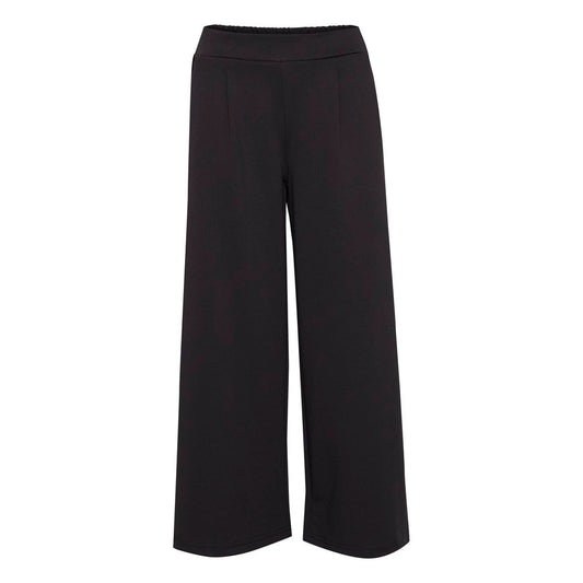 ICHI Black Recycled Polyester Pant