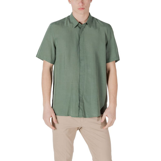 Antony Morato Green Lyocell Shortsleeve
