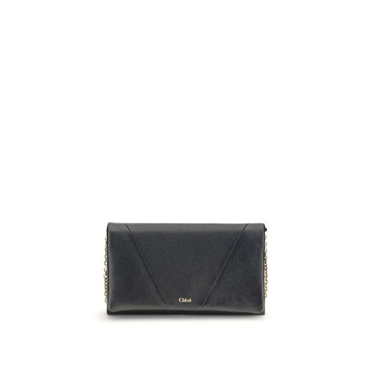 Chloé Spin Wallet with Flap and Chain