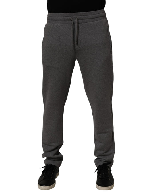 Dolce & Gabbana Gray Cotton Jogger Sweatpants Trouser Pants
