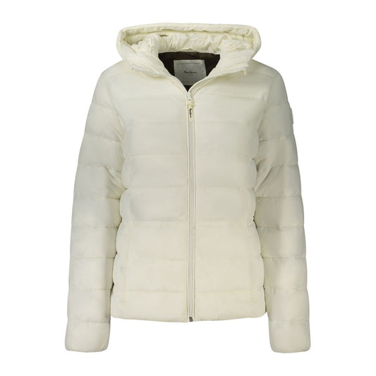 Pepe Jeans White Polyamide Jackets & Coat