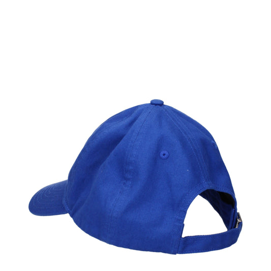 Marcelo Burlon Blue Cotton Caps (Baseball Hat)