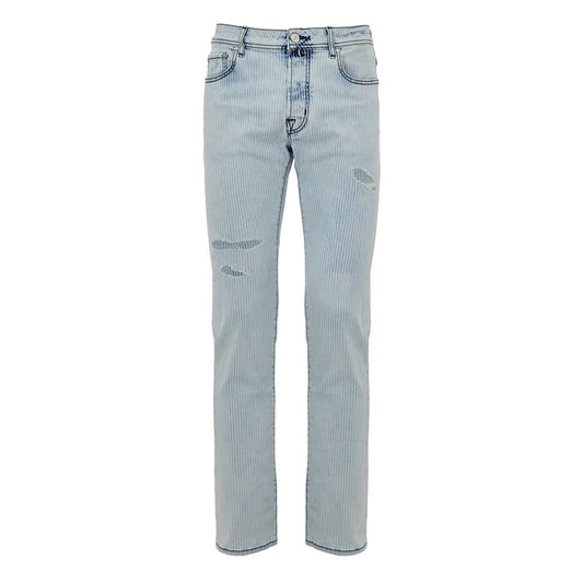 Jacob Cohen Blue Cotton Skinny Jean