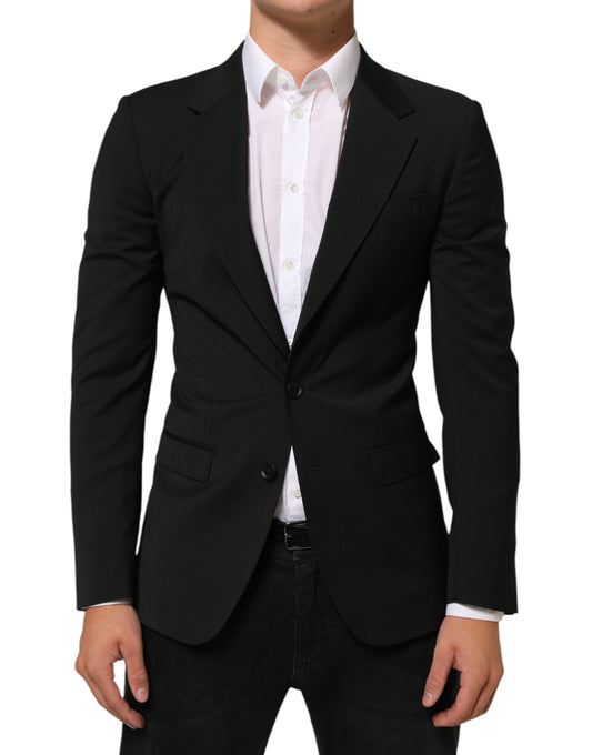 Dolce & Gabbana Black STAFF 2 Buttons Suit Jacket Blazer