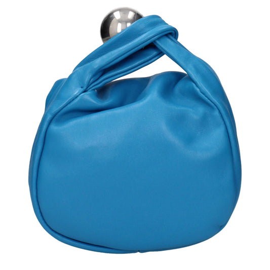 Jil Sander Blue Leather Handbags