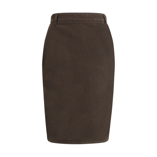 Saint Laurent Denim Pencil Skirt