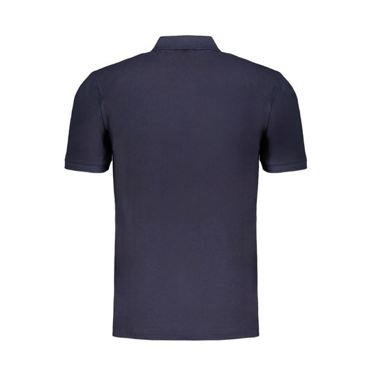 Gianmarco Venturi Blue Cotton Polo Shirt