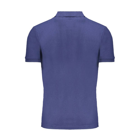 Gianmarco Venturi Blue Cotton Polo Shirt