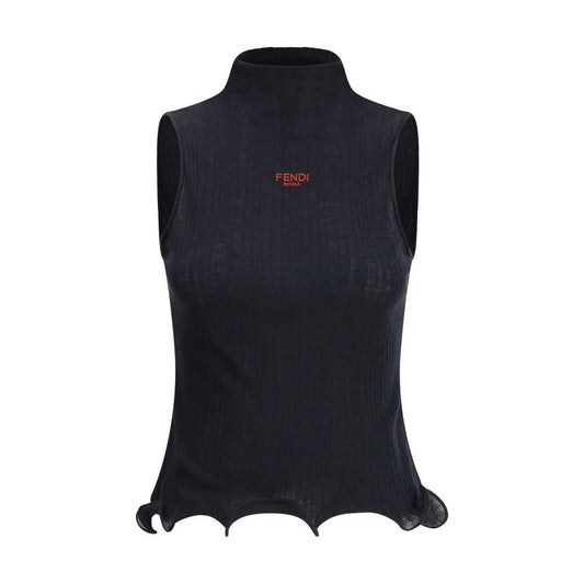 Fendi Sleeveless Virgin Wool Top
