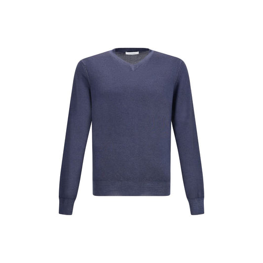 Cruciani Green V-neck Sweater
