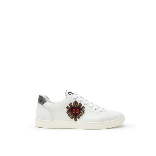 Dolce & Gabbana White Leather Sneaker