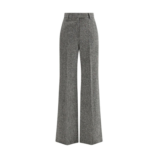 Valentino Bottonato Natté Wool Trousers
