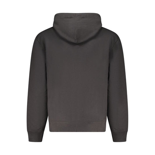 Calvin Klein Black Cotton Men Sweater Hoodie