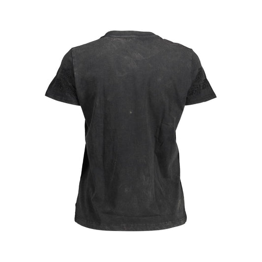 Desigual Black Cotton T-Shirt