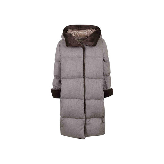 Herno Faux Fur Trim Padded Coat