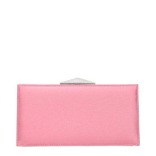 Jimmy Choo Pink Satin Clutch Bags