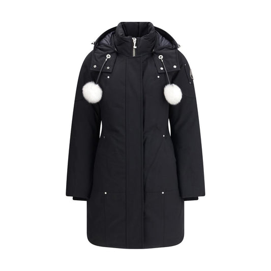 Moose Knuckles Black Cotton Parka