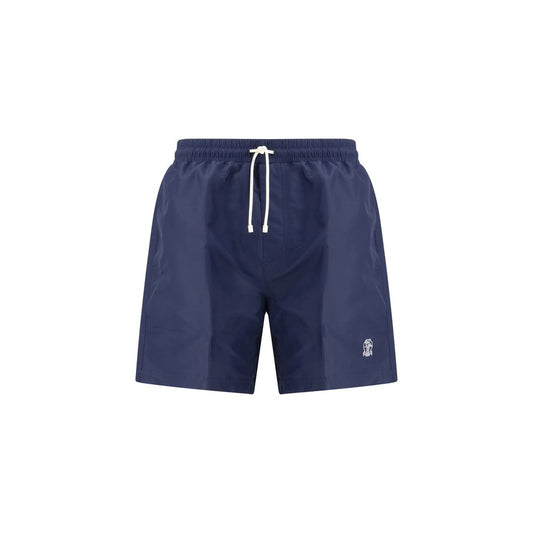 Brunello Cucinelli Blue Polyester Swim Shorts