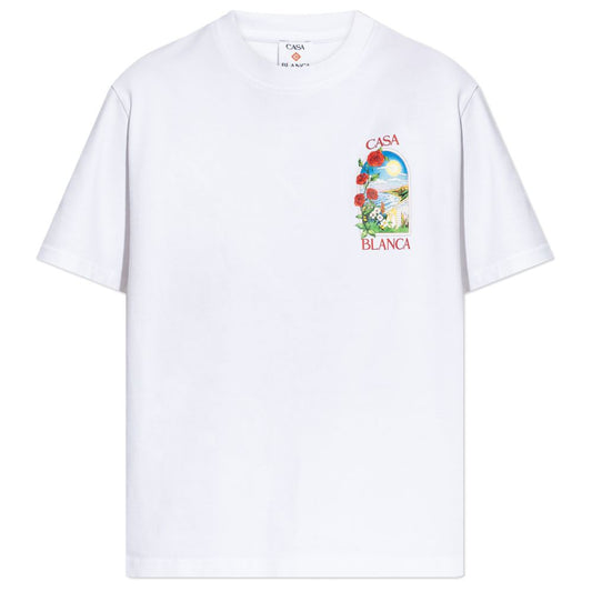 Casablanca White Cotton T-Shirt