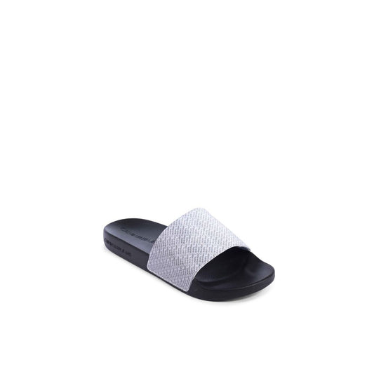 Calvin Klein Black Polyurethane Sandals