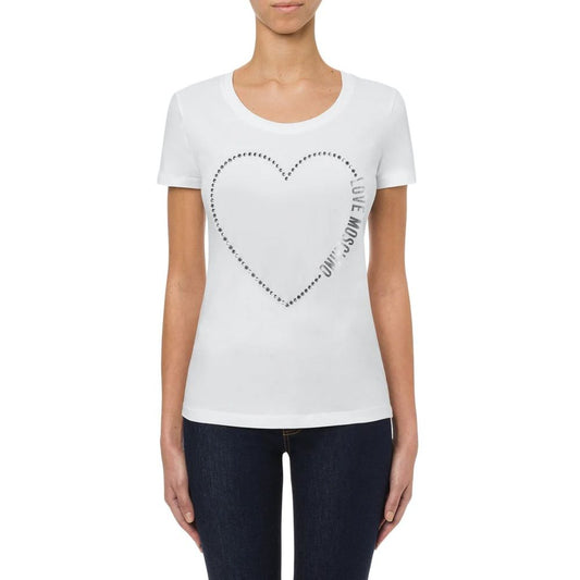 Moschino White Cotton Top