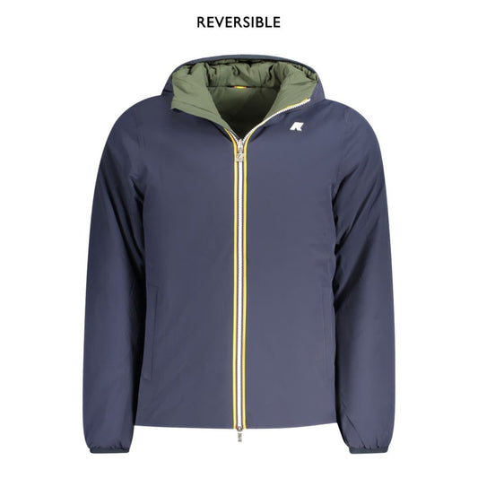 K-WAY Blue Nylon Jackets & Coat