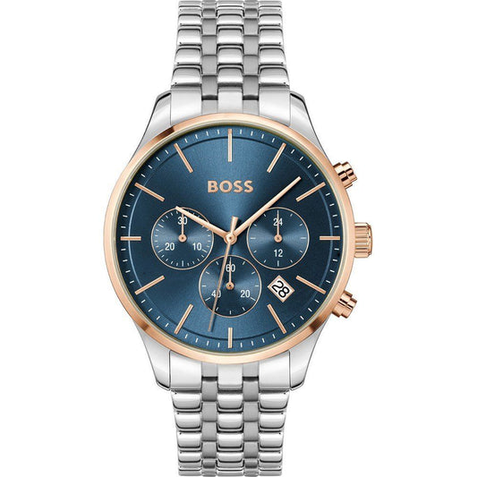 Hugo Boss Gray Stainless Steel Dress Watch