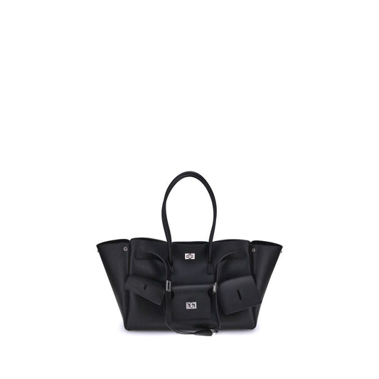 Balenciaga Black Calf Leather Bos Taurus Shoulder Bag