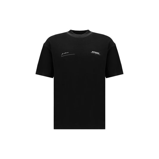 Represent Black Cotton T-Shirt