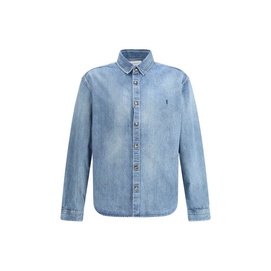 Saint Laurent Blue Denim Shirt