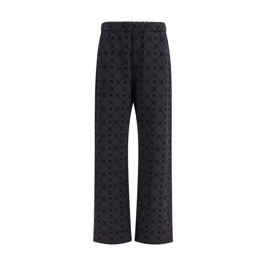 Marine Serre Gray Cotton Athletic Pants