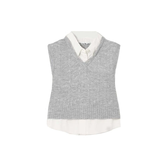 Acne Studios Gray Marabou Waistcoat
