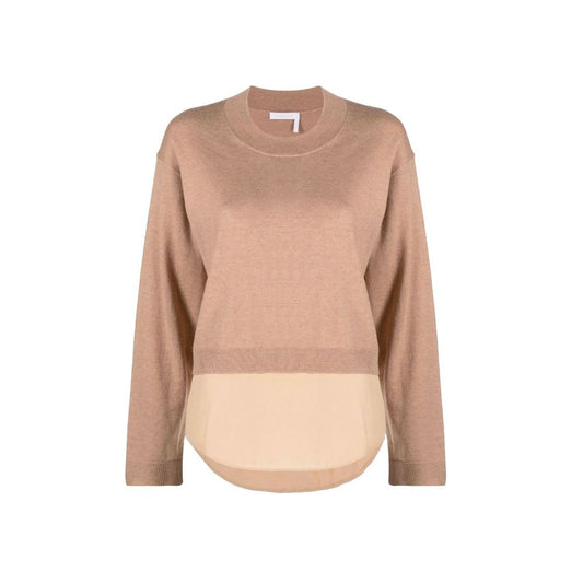 See By Chloé Brown Cotton Sweatshirt