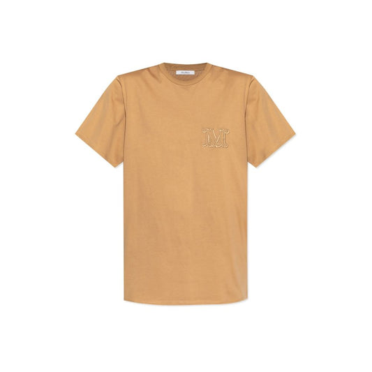 Max Mara Brown Cotton T-Shirt