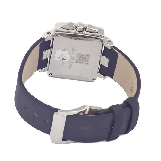 Laura Biagiotti Black Leather Bracelet Watch