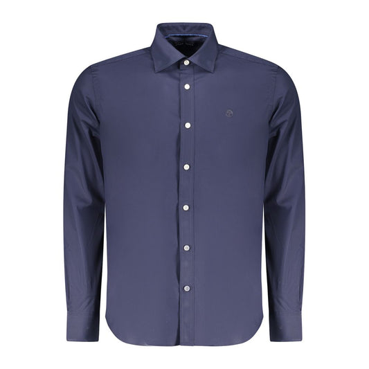 North Sails Blu Cotton Men Shirt